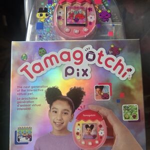 Tamagotchi Pix Interactive Pink Virtual Pet